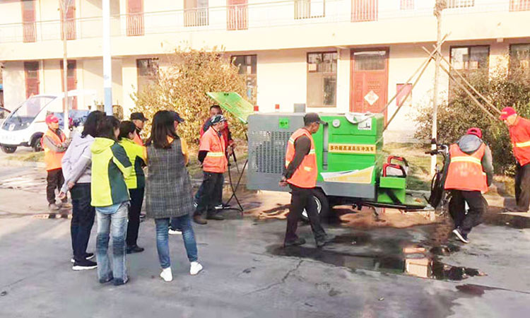 多功能高溫高壓清洗車，環衛站交車培訓