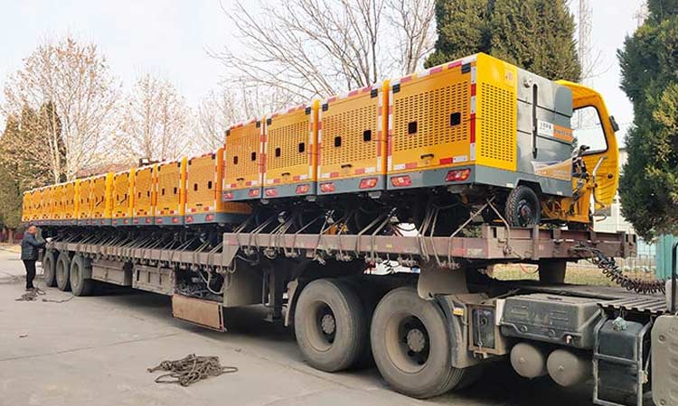 小型可上牌高壓沖洗車裝車發貨