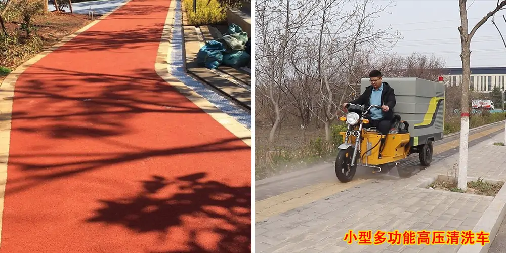 三輪高壓清洗車_小區高壓清洗車_物業小型高壓沖洗車_園區高壓清洗車