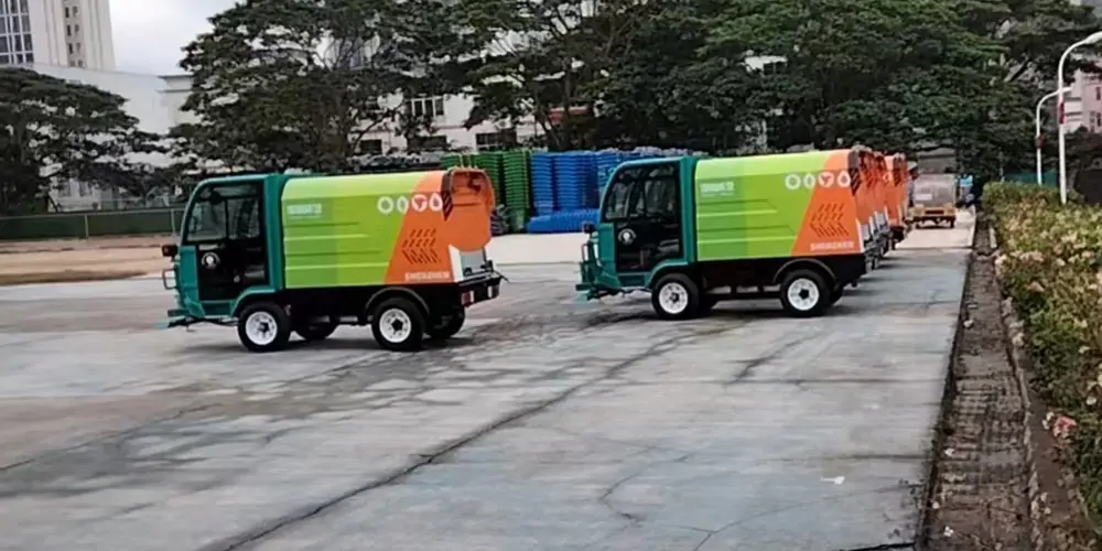 四輪高壓清洗車_小區高壓清洗車_物業小型高壓沖洗車_園區高壓清洗車