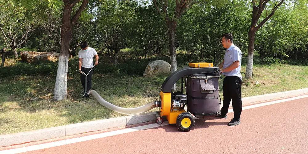 吸葉機_手推式樹葉收集器_落葉收集設備_樹葉收集車