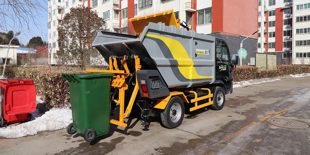后裝垃圾車 掛捅垃圾車 校園垃圾車 物業用垃圾車